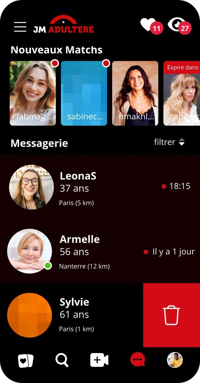 Interface JM Adultère